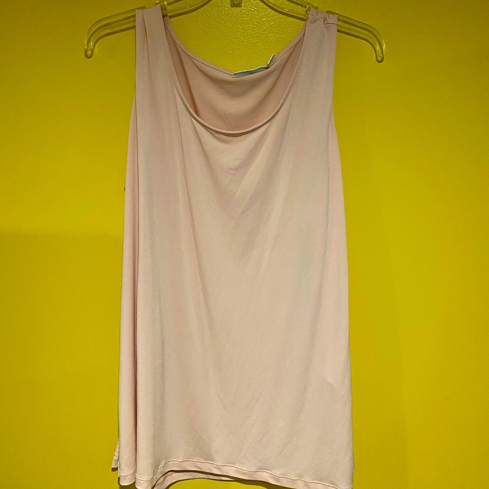 Pink sleeveless top